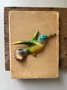 Vintage Humming Bird Wall Plaque