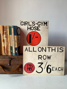 Vintage Shop sign, 'All On This Row'