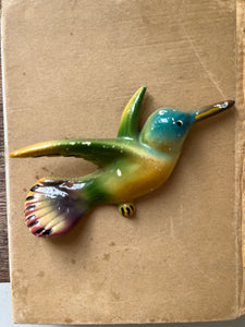 Vintage Humming Bird Wall Plaque