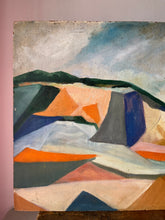 Load image into Gallery viewer, Vintage Abstract Landscape, Oil on Board