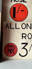 Load image into Gallery viewer, Vintage Shop sign, &#39;All On This Row&#39;