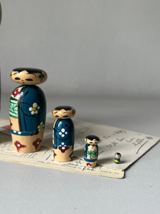 Vintage Kokeshi Nesting Dolls