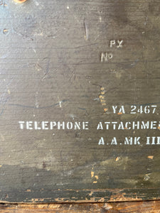 WW2 RAF Wooden telephone box