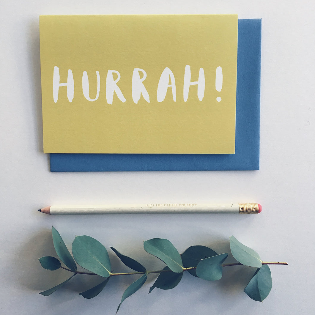 'Hurrah' Greeting Card