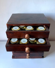 Load image into Gallery viewer, Vintage Watchmaker&#39;s Wooden Cabinet