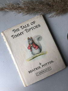 Vintage Beatrix Potter Book, Timmy Tiptoes