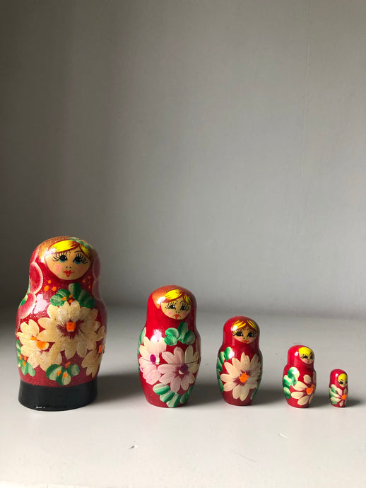 Set of Vintage Russian Dolls