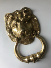 Load image into Gallery viewer, Heavy Brass Lion Door Knocker