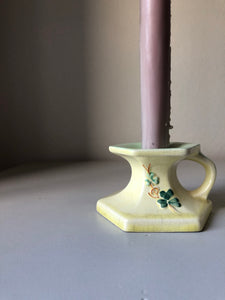 Pair of vintage ceramic candle holders