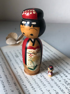 Pair of Vintage Kokeshi Nesting Dolls