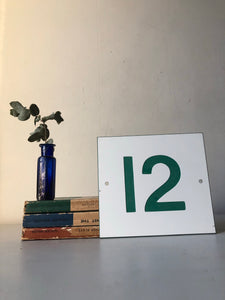 Vintage Number Plaques