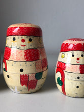 Load image into Gallery viewer, Set of Vintage Snowmen Nesting Dolls