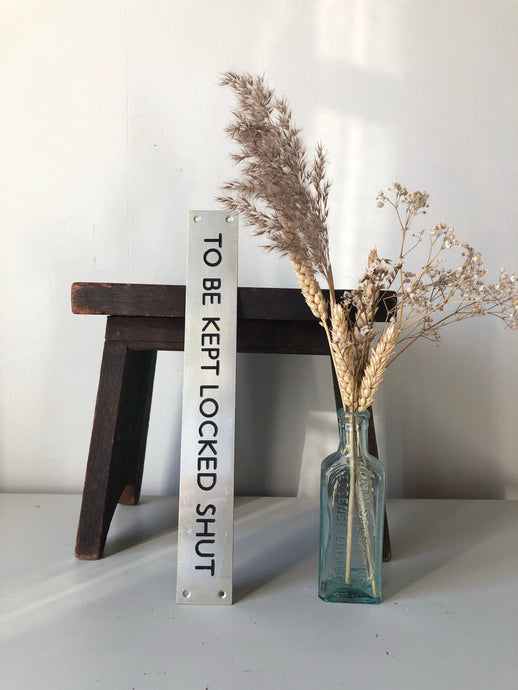 Old Transport Door sign