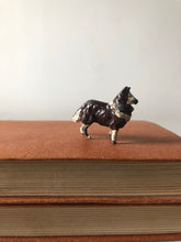 Load image into Gallery viewer, Vintage Lead Dark Brown Collie Dog
