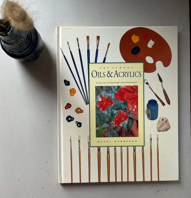 Vintage Coffee Table Book, ‘Oils and Acrylics’