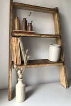 Load image into Gallery viewer, Antique Oak Library Steps / Ladder (UK SHIPPING ONLY)