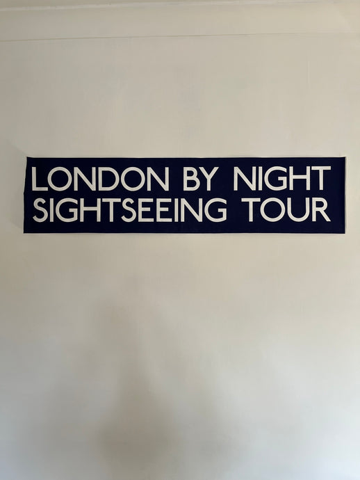 Vintage Bus Blind ‘London by Night Sightseeing Tour’
