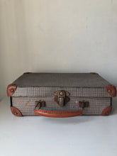 Load image into Gallery viewer, Small vintage tartan suitcase