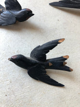 Load image into Gallery viewer, Set of Vintage Wooden Swallows