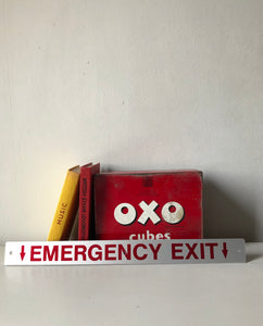 Vintage ‘Emergency Exit’ sign