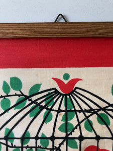 1950s Bird Cage Wall Hanging