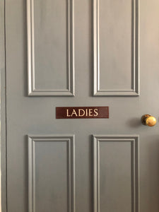 Vintage Bakelite 'LADIES' Door Sign
