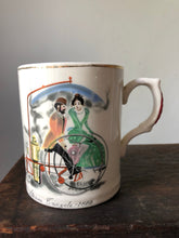 Load image into Gallery viewer, Vintage Cycling Mug Candle, Mint and Fig