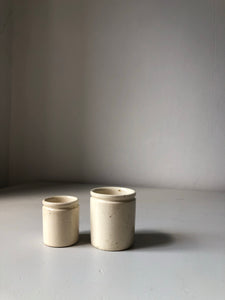 Pair of Stoneware ink pots