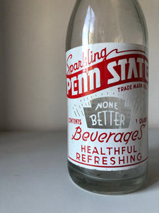 1960s ‘Penn State’ Sparkling Soda Bottle