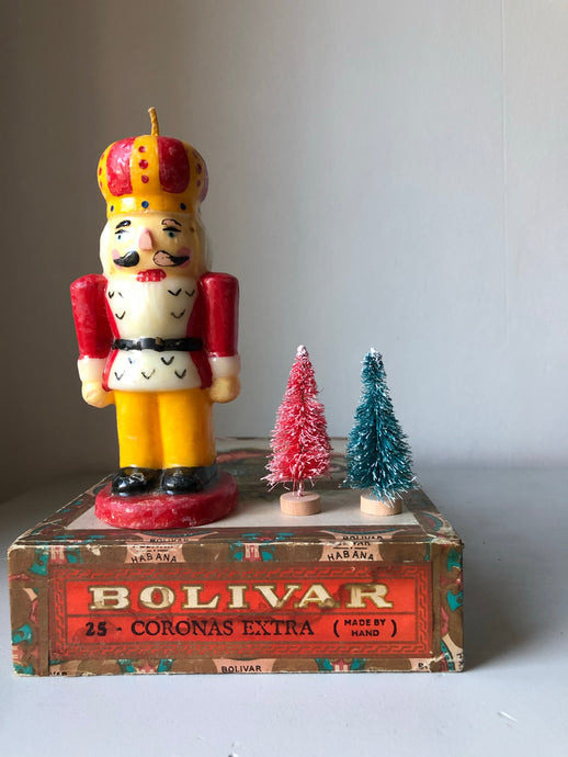 Vintage Nutcracker Candle