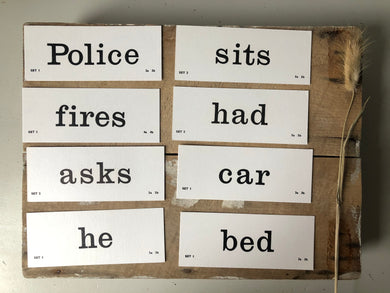 Vintage Educational Flash Cards
