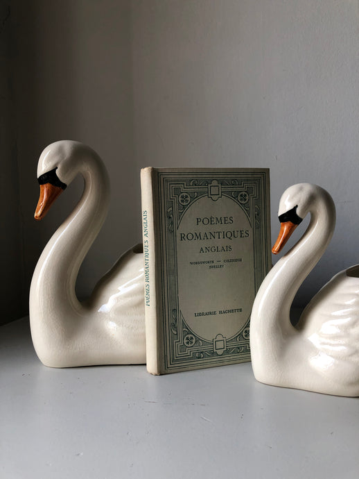 Medium Vintage Carlis Ware Swan Planter