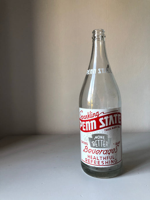 1960s ‘Penn State’ Sparkling Soda Bottle