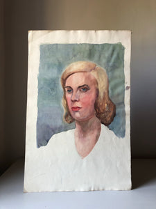 Original Watercolour Portrait, ‘Blonde’