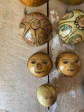 Load image into Gallery viewer, Vintage Zodiac Wooden Nesting Spheres