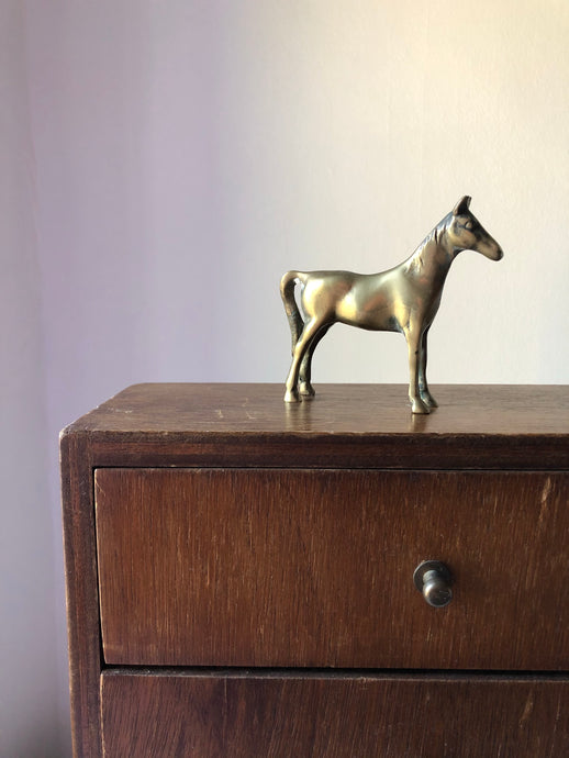 Vintage Brass Pony