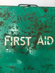 Vintage First Aid Metal Cabinet
