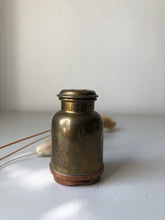 Load image into Gallery viewer, Antique Brass Bottle with Copper base