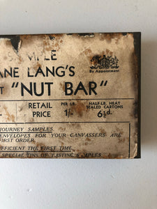 Vintage ‘Nut Bar’ Tin