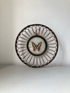 Vintage Butterfly Bamboo Bowl