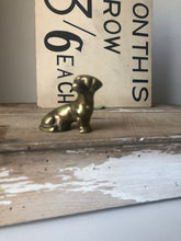 Load image into Gallery viewer, Vintage Brass Dachshund