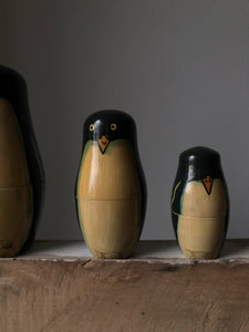 Vintage Penguin Nesting Dolls