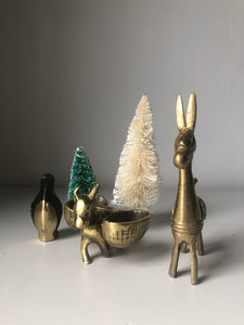 Vintage Little Brass Donkey