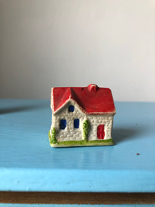 Tiny Vintage Ceramic Cottage