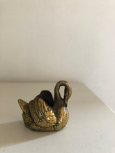 Load image into Gallery viewer, Small Brass Swan Holder/planter