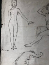 Load image into Gallery viewer, Original 1930s Life Drawing Sketch