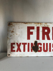 Old ‘Fire Extinguisher’ sign