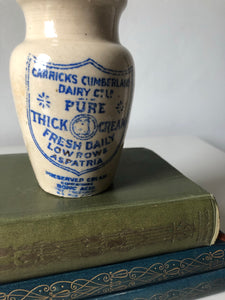 Antique Carricks Pure Cream Jar