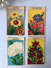 Load image into Gallery viewer, Set of Four Original French Flower Seed Labels, Pheasants Eye