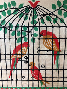 1950s Bird Cage Wall Hanging